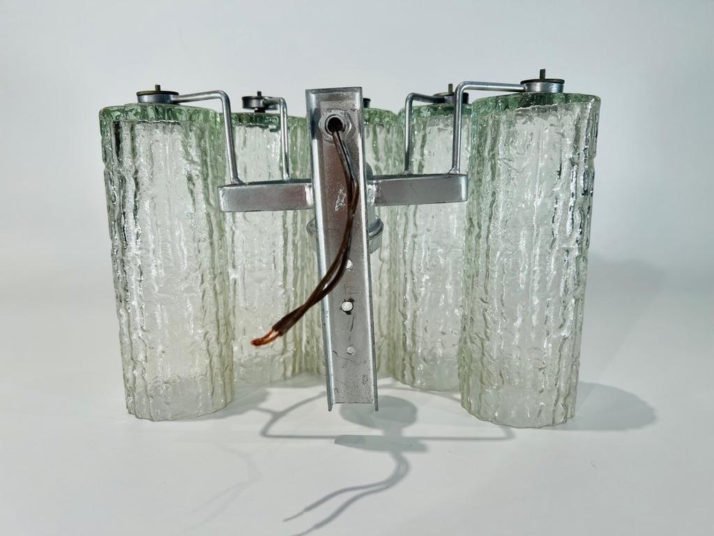 Venini Murano glass pair of sconces circa 1950 For Sale 4