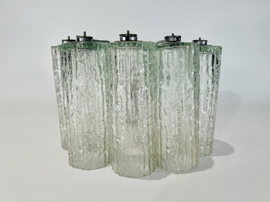 Mid-20th Century Venini Murano glass pair of sconces circa 1950 For Sale