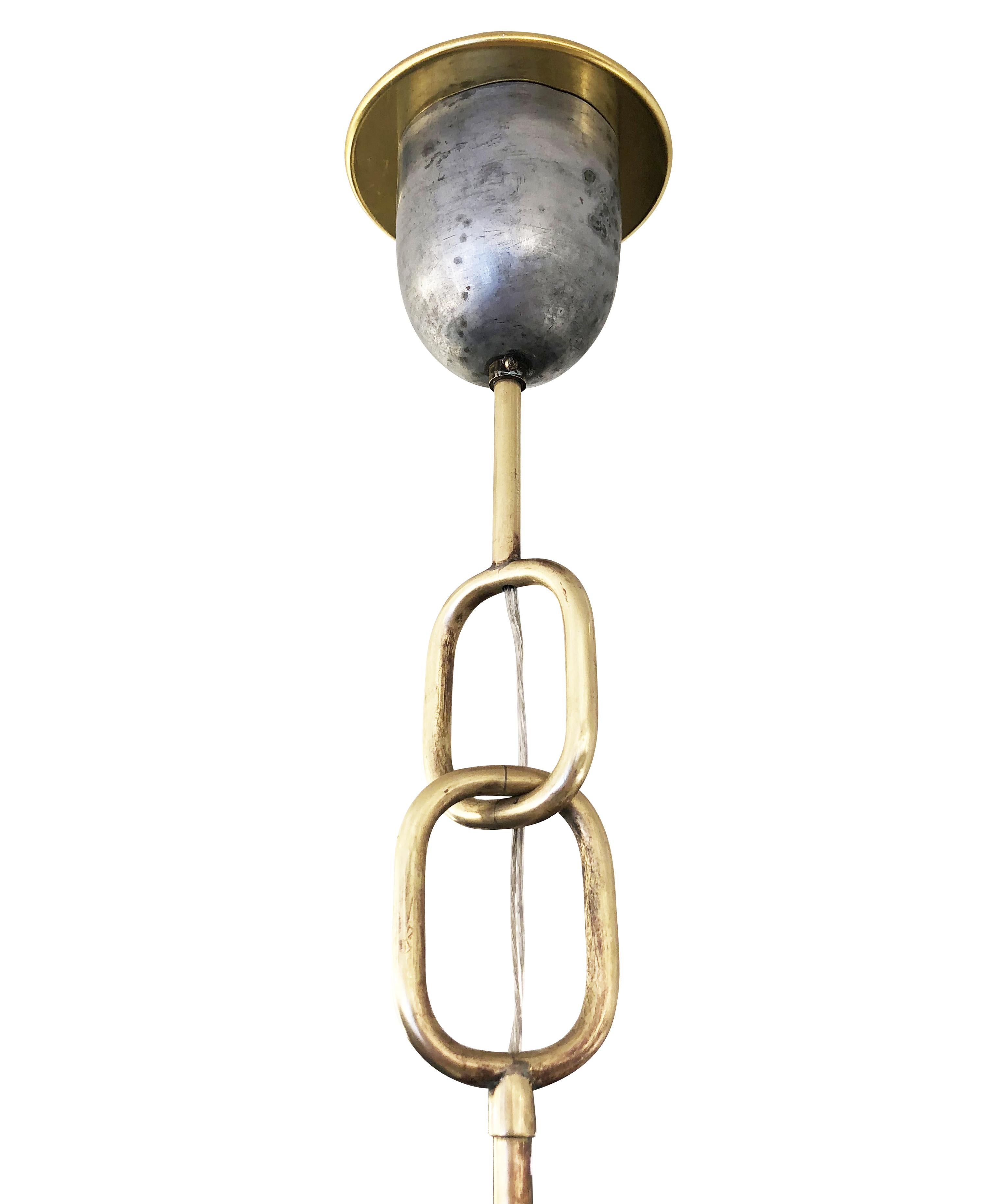 Venini Murano Glass Pendant, Italy, 1940s im Zustand „Gut“ in New York, NY