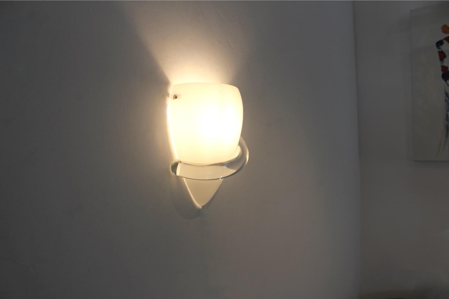 Venini Murano Glass ‘Swan’ Wall Sconce by Tina Aufiero, Stock of 5 For Sale 3