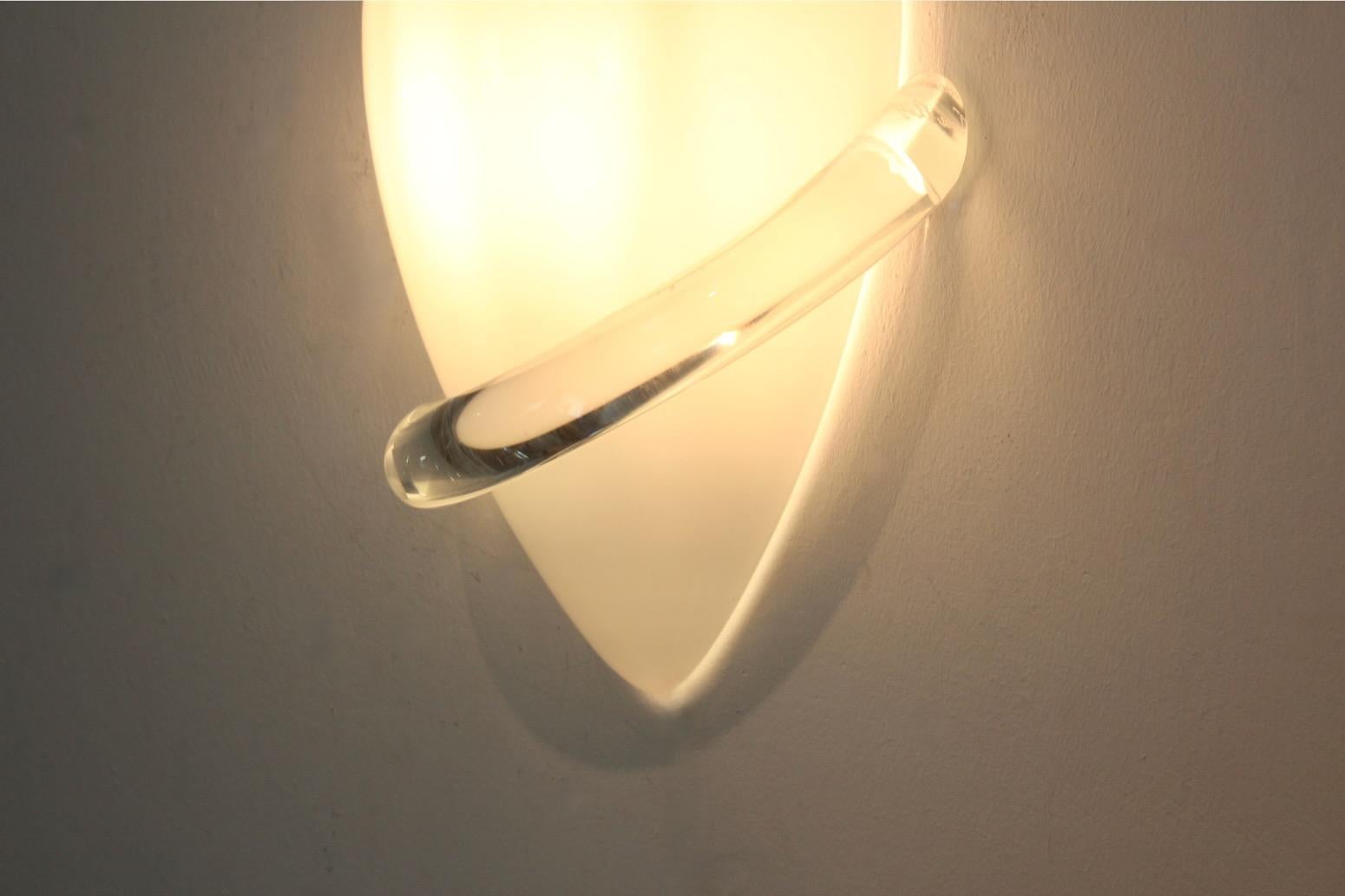 Venini Murano Glass ‘Swan’ Wall Sconce by Tina Aufiero, Stock of 5 For Sale 1