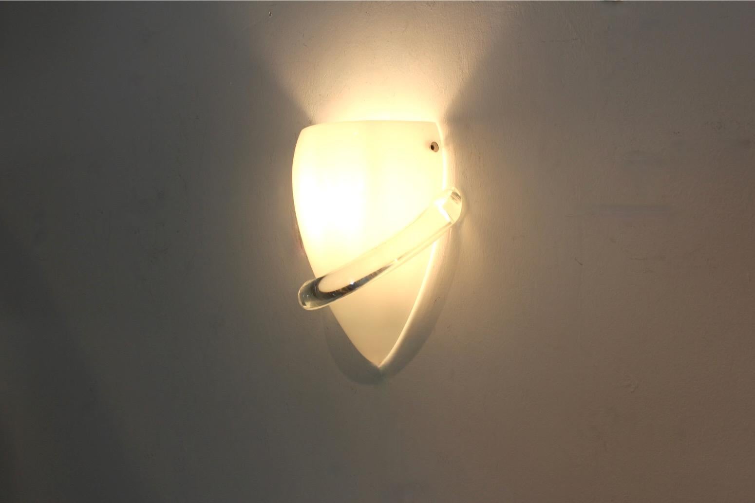 Venini Murano Glass ‘Swan’ Wall Sconce by Tina Aufiero, Stock of 5 For Sale 2