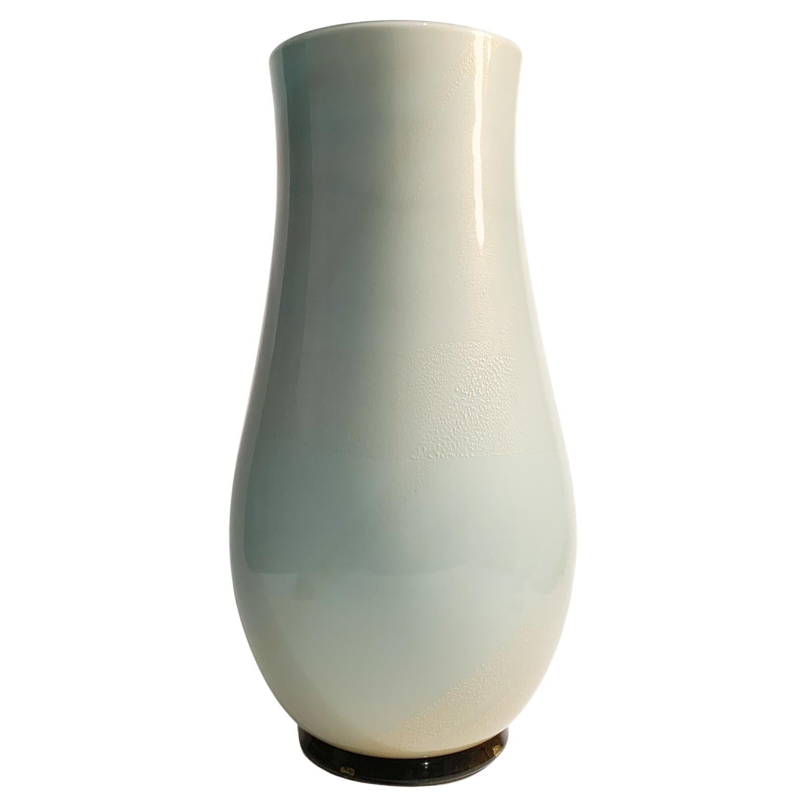 Venini Murano Glass Vase Re-edition of Tomaso Buzzi from 1988