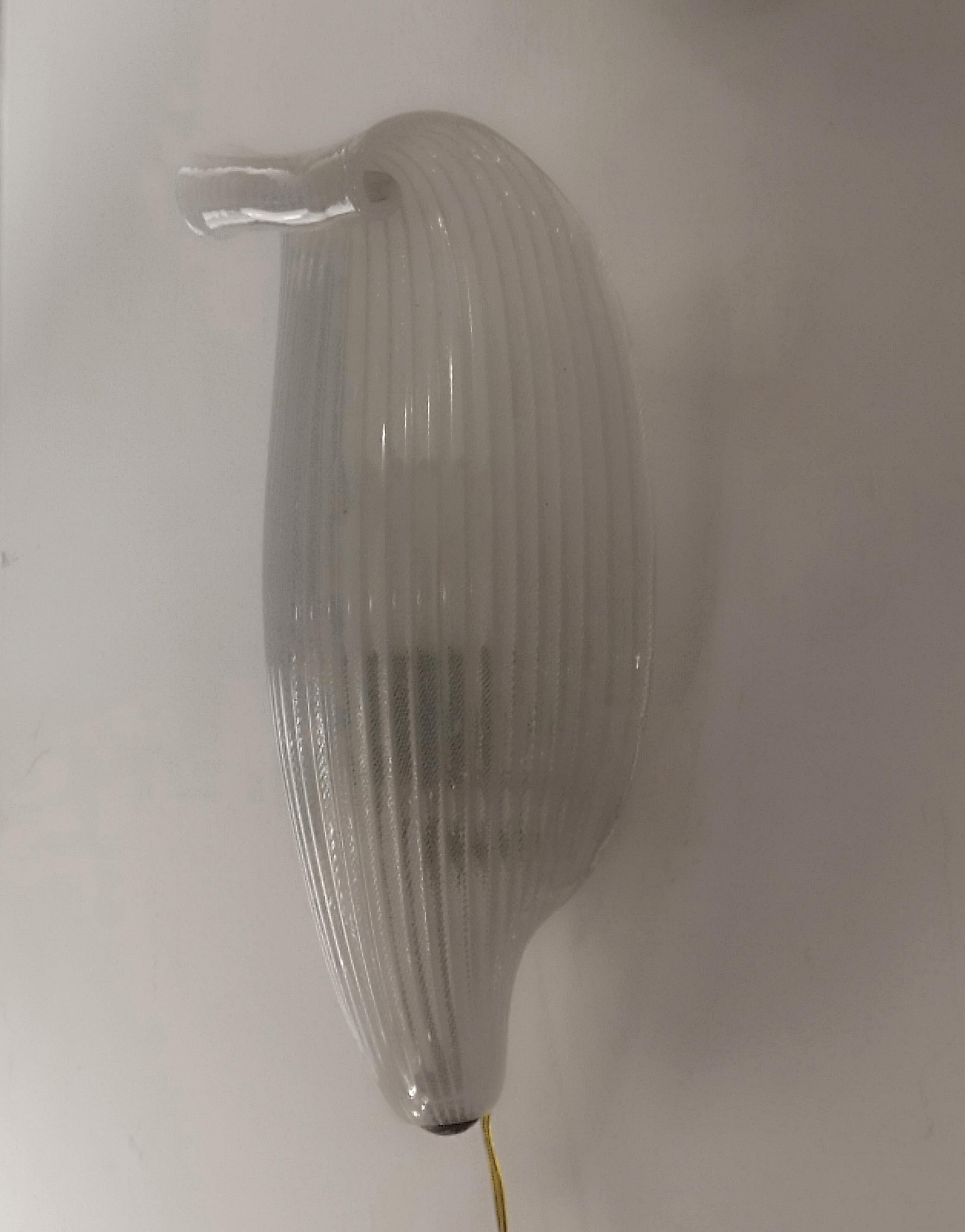 Venini Murano Glas Wandleuchte Mod.5825 'Petali' Serie, Italien 1950er Jahre im Angebot 2