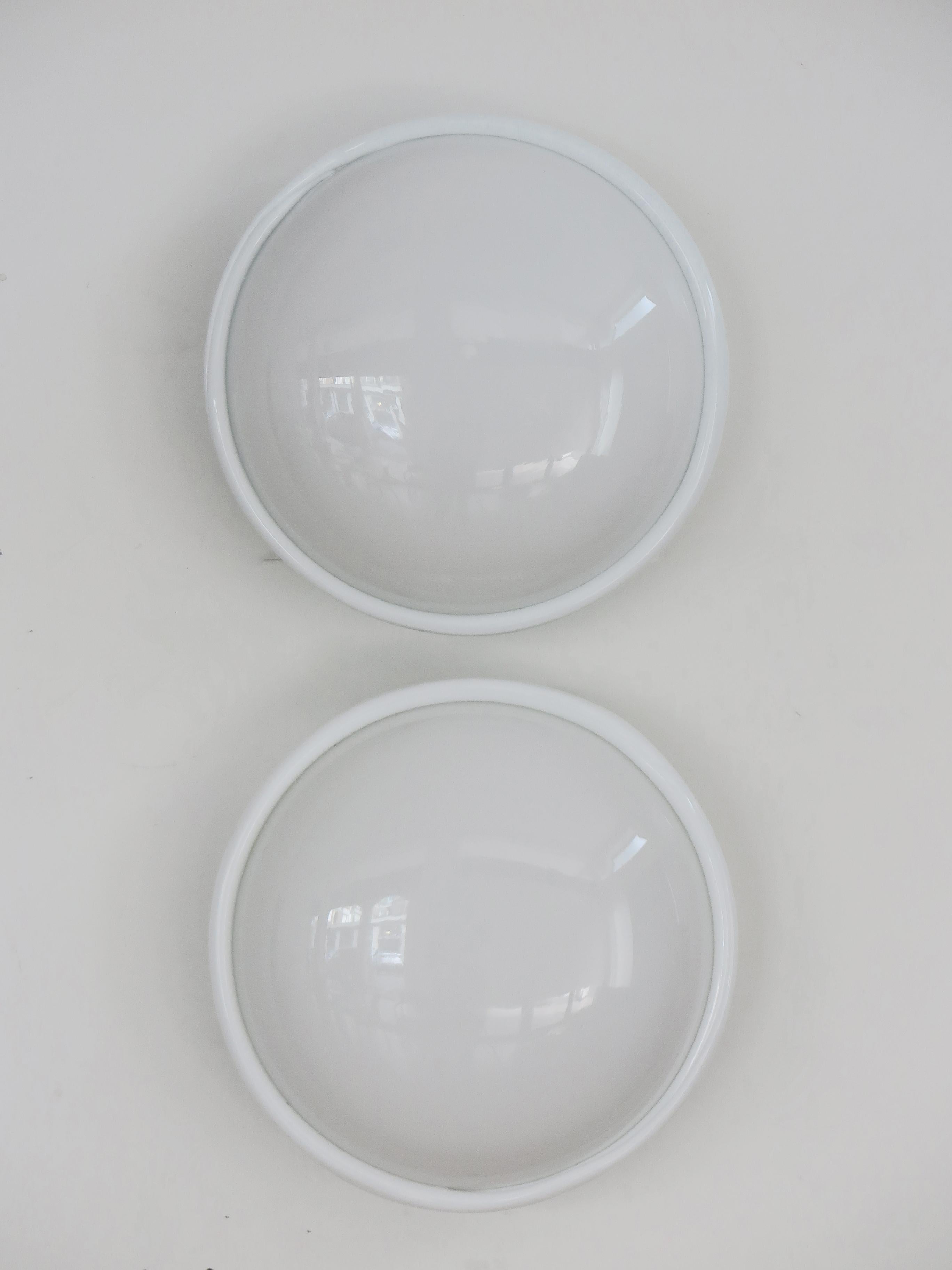 Venini Murano Italian White Glass Wall Lamps or Ceiling Lamps 1995 Bon état - En vente à Reggio Emilia, IT