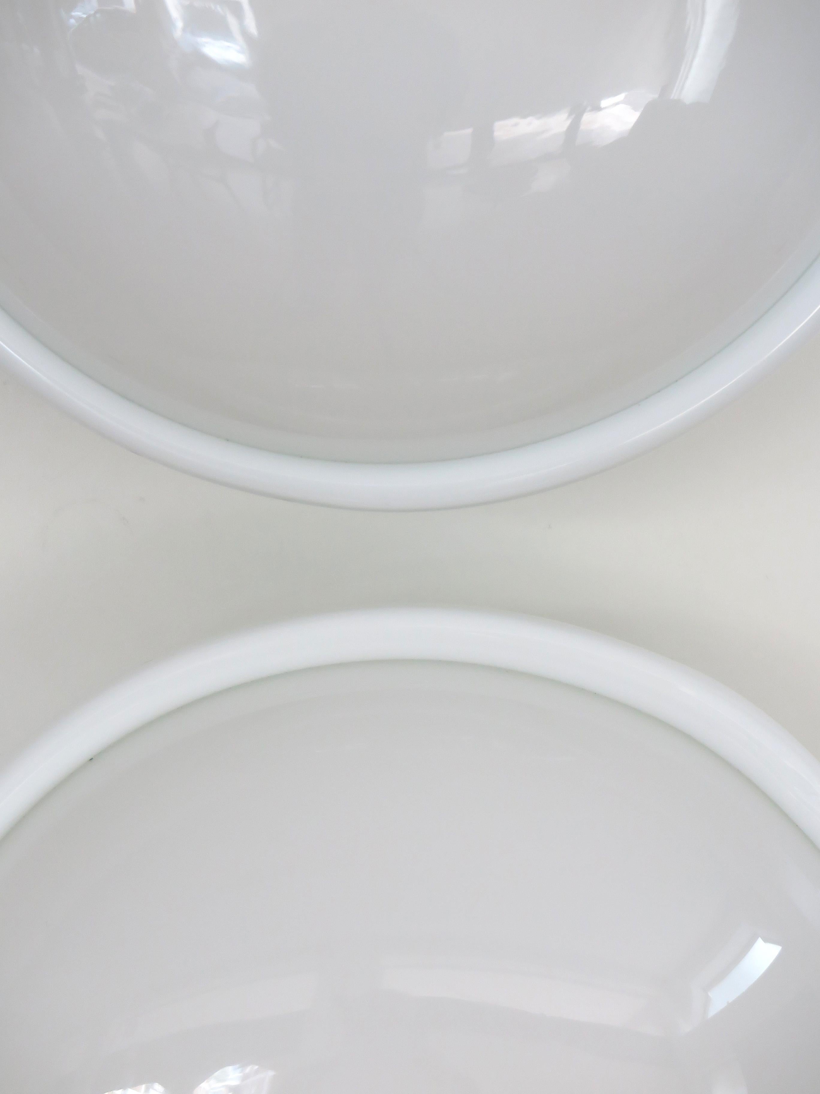 Venini Murano Italian White Glass Wall Lamps or Ceiling Lamps 1995 en vente 3
