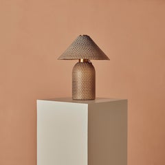 Venini Murano Lamp in Hammered Glass