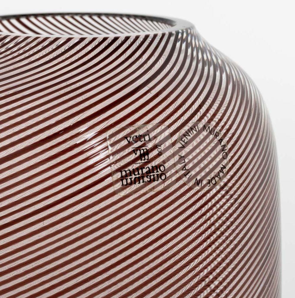 Italiano Vasi in vetro di Murano Venini, 3 in vendita