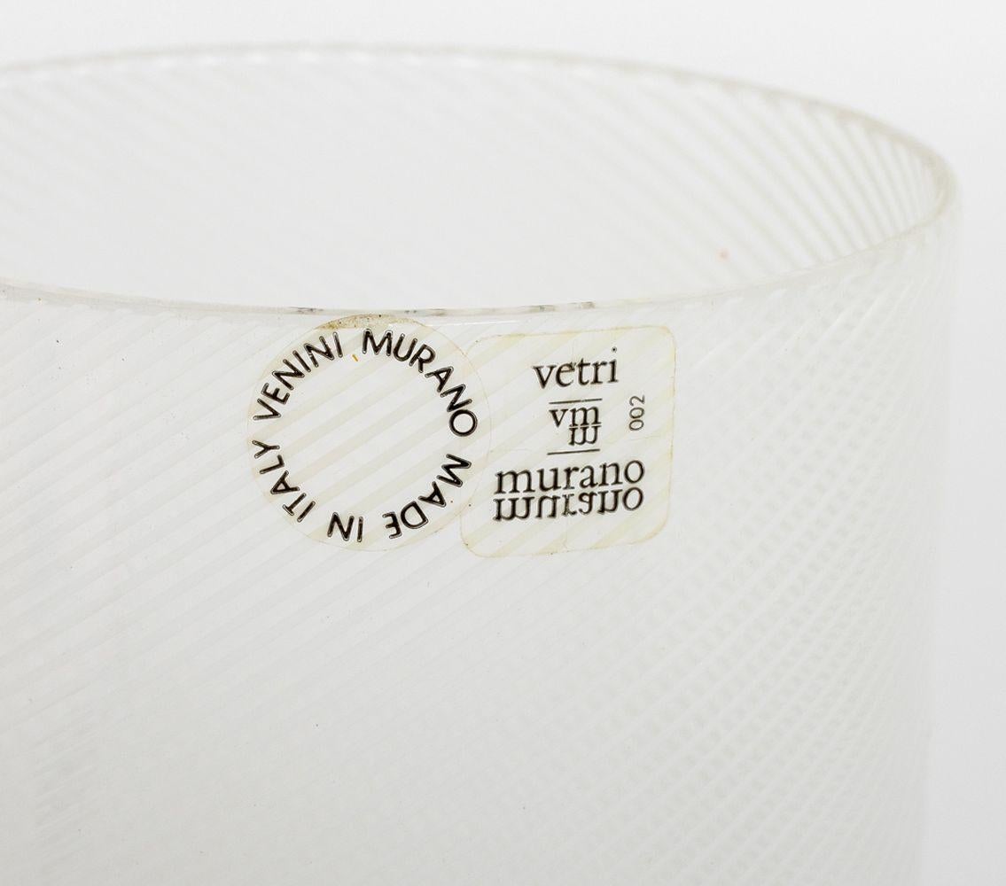 Fine XX secolo Vasi in vetro di Murano Venini, 3 in vendita