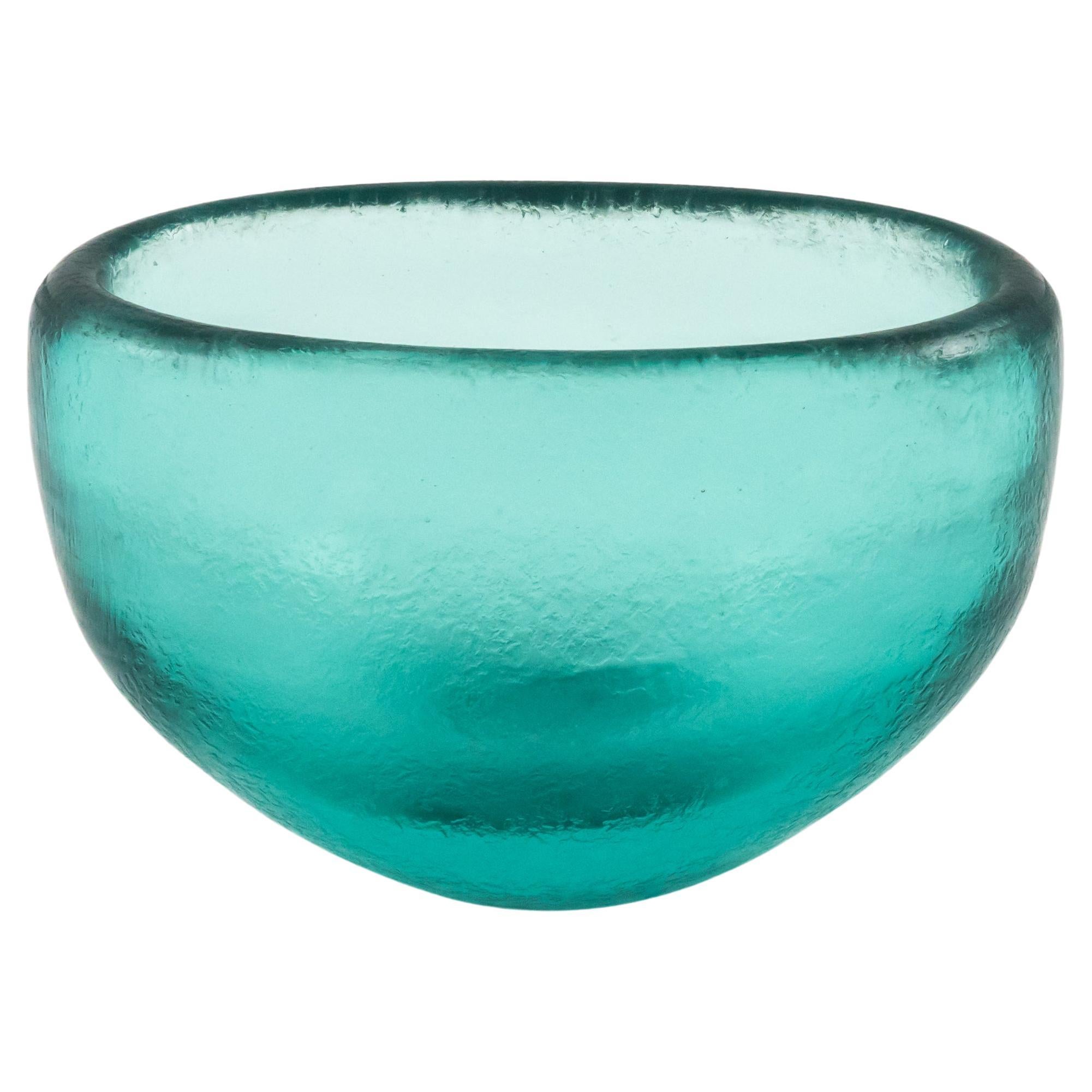 Venini Murano Sommerso Glass, Corroso Vase by Carlo Scarpa.