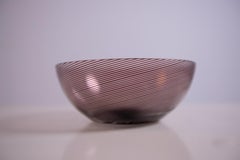 Venini Murano Tapio Wirkkala Filigrana Signed Italian Art Glass, 1980s