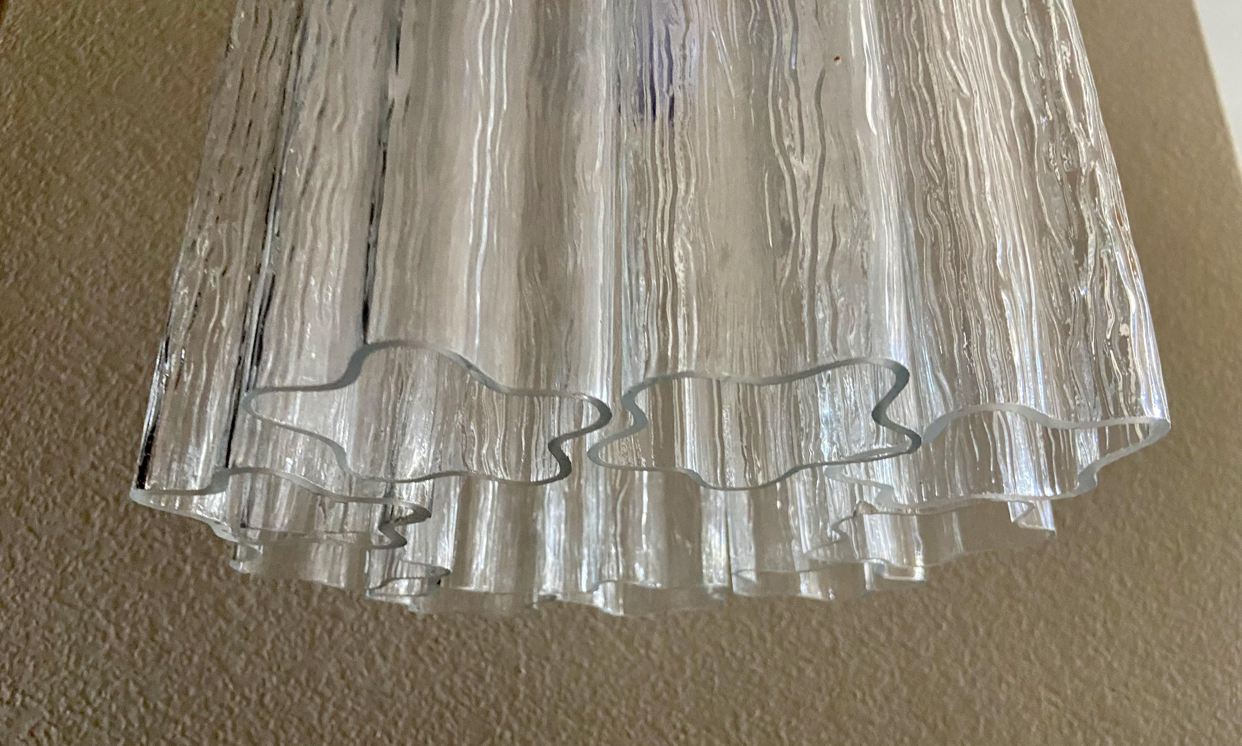 Venini Murano Tronchi Glass Tube Pendant or Chandelier For Sale 4