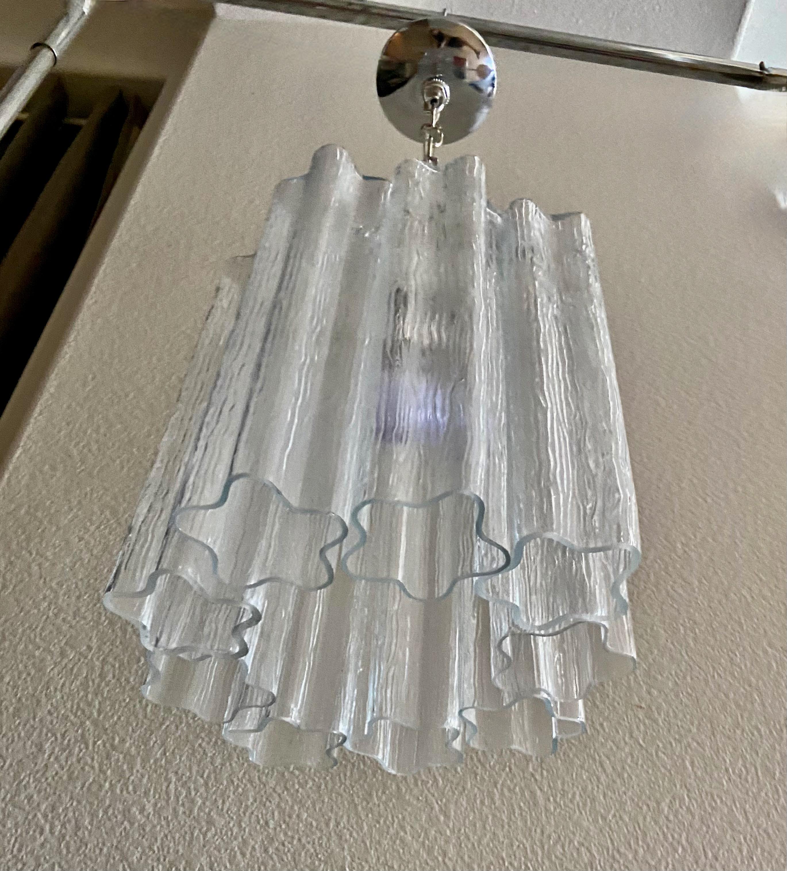 Venini Murano Tronchi Glass Tube Pendant or Chandelier For Sale 8