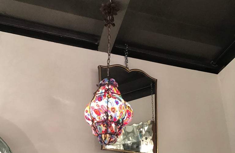 Pendentif En Verre De Murano – Chaîne Incluse, Pièce Rare Et Artisanale – Occasion Vintage