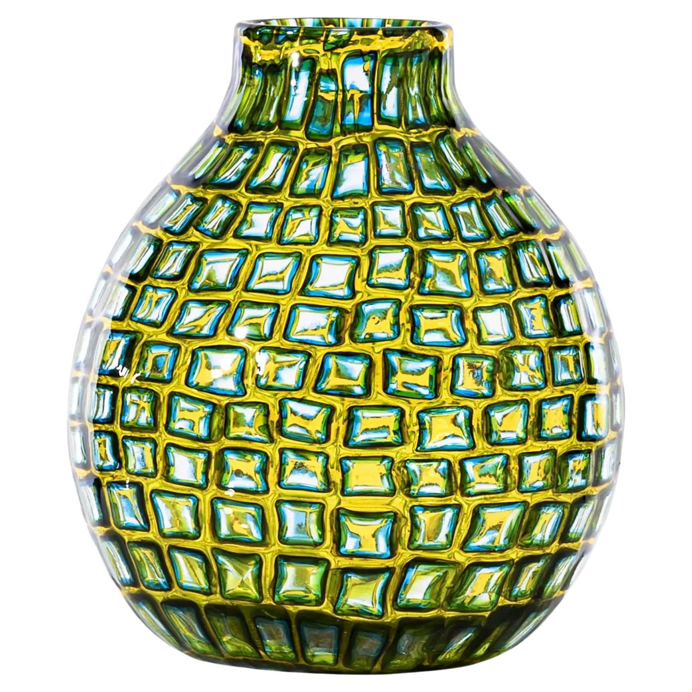 Venini Murrine Romane 520.20 design Carlo Scarpa - Glasvase - Damiani im Angebot