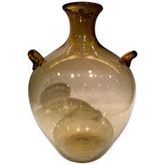 Vintage Venini Napoleone Martinuzzi Murano Glass Vase 1930 Art Deco