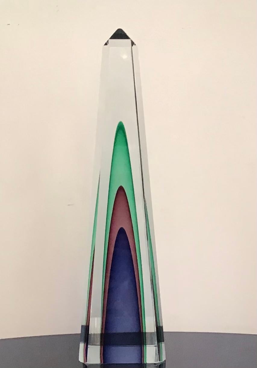 Other Venini Obelisk Murano Glass, 1960, Italy For Sale
