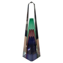 Venini Obelisk Murano Glass, 1960, Italy