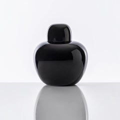 Venini Opachi 513.03 Nero Murano Glass Vase design Tobia Scarpa - Damiani
