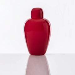Venini Opachi 513.04 Corallo Murano Glass Vase design Tobia Scarpa - Damiani