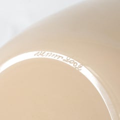 Vaso in vetro di Murano Venini Opachi Ivory, disegnato da Tobia Scarpa, firmato 2002, Italia