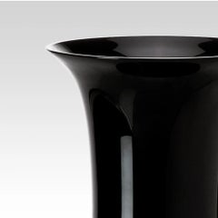 Venini Opalino 706.22 Medium - Black - Murano Glass Vase - Damiani
