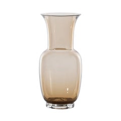 Venini Opalino 706.22 Medium - Moka - Murano Glass Vase - Damiani