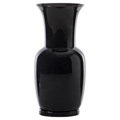 Venini Opalino 706.24 Large - Black - Murano Glass Vase - Damiani