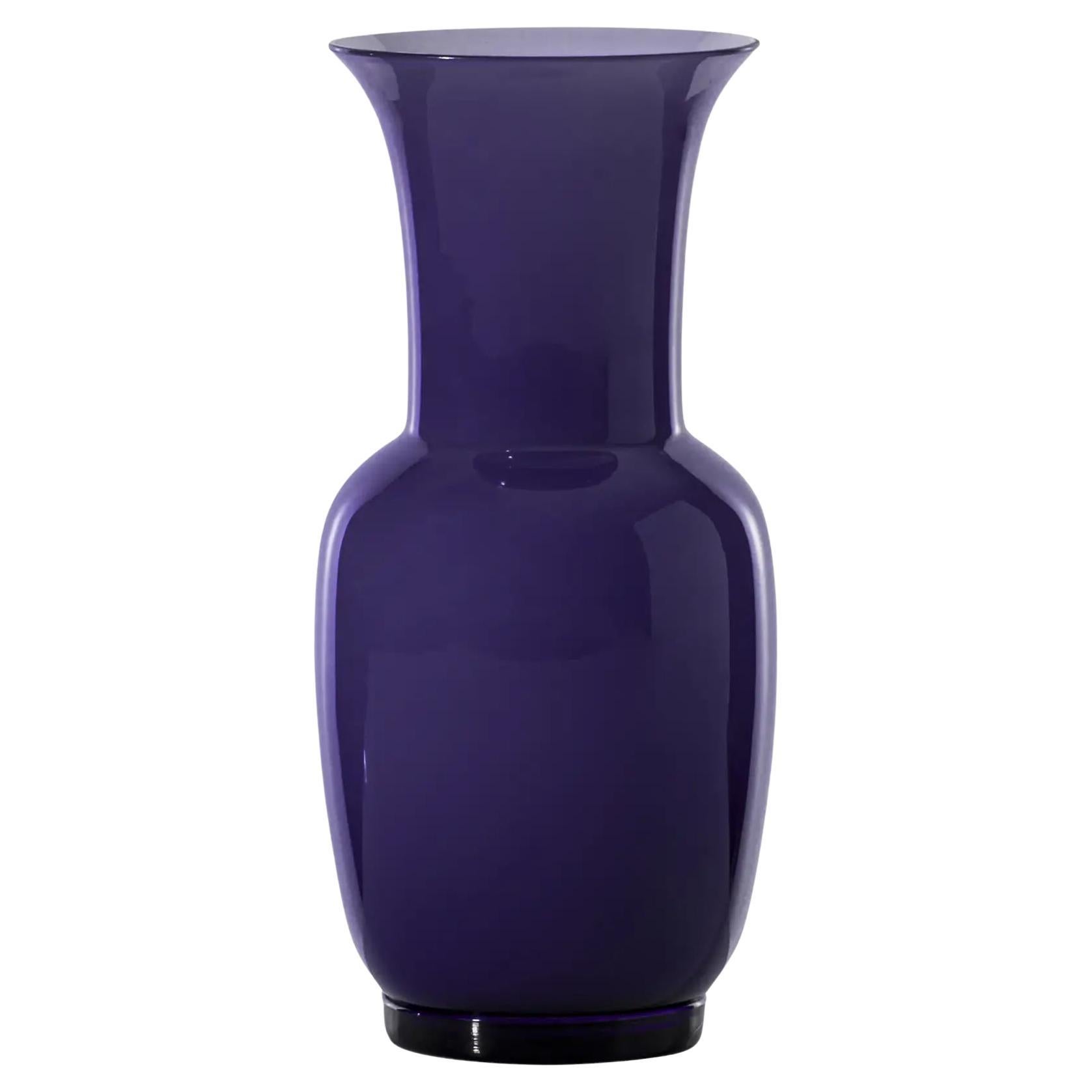 Venini Opalino 706.24 Large – Indaco – Murano Glass Vase – Damiani
