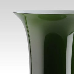 Venini Opalino 706.24 Large - Verde Mela - Murano Glass Vase - Damiani