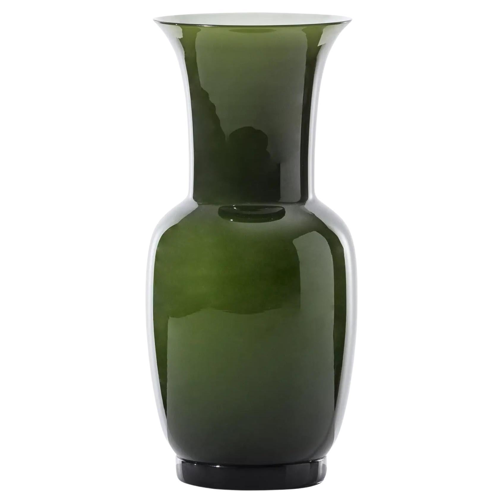 Venini Opalino 706.24 Large - Verde Mela - Murano Glass Vase - Damiani