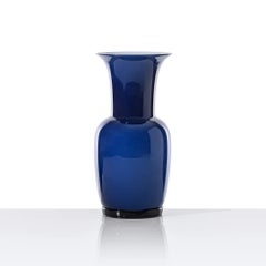 Venini Opalino 706.38 Small - Blu Mare - Murano Glass Vase - Damiani