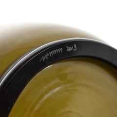 VENINI Opalino vase Bamboo Murano Glass, Signed 2013, handmade in Italy