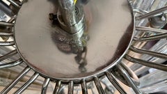 Venini Original Signed 1960s Crystals Italian Chandelier