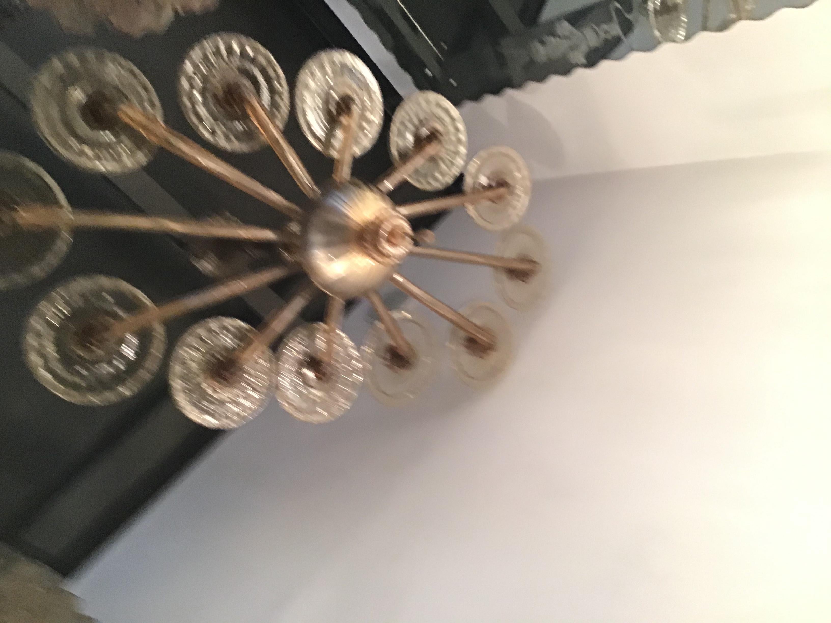 Venini Lampadario ovale in vetro di Murano a 12 luci, 1930, Italia in vendita 6