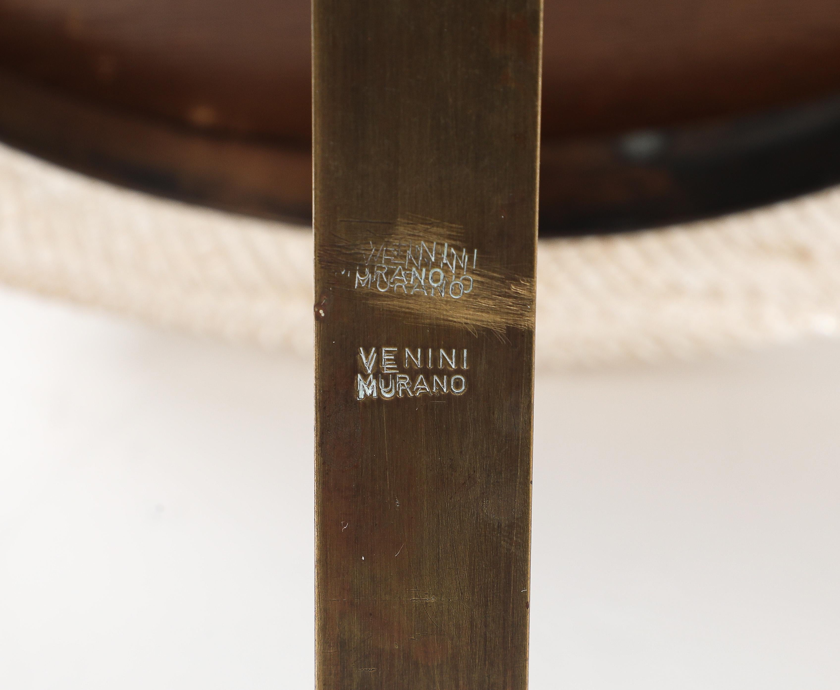 Cadre photo ovale en verre de Murano à inclusions d'or et laiton, Italie, années 1940 en vente 6