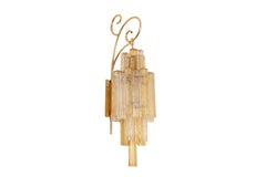 Venini Pair of Murano Glass Wall Sconces, Italy, 1950s–60s