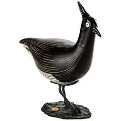 Venini Pavoncella Bird Sculpture by Toni Zuccheri