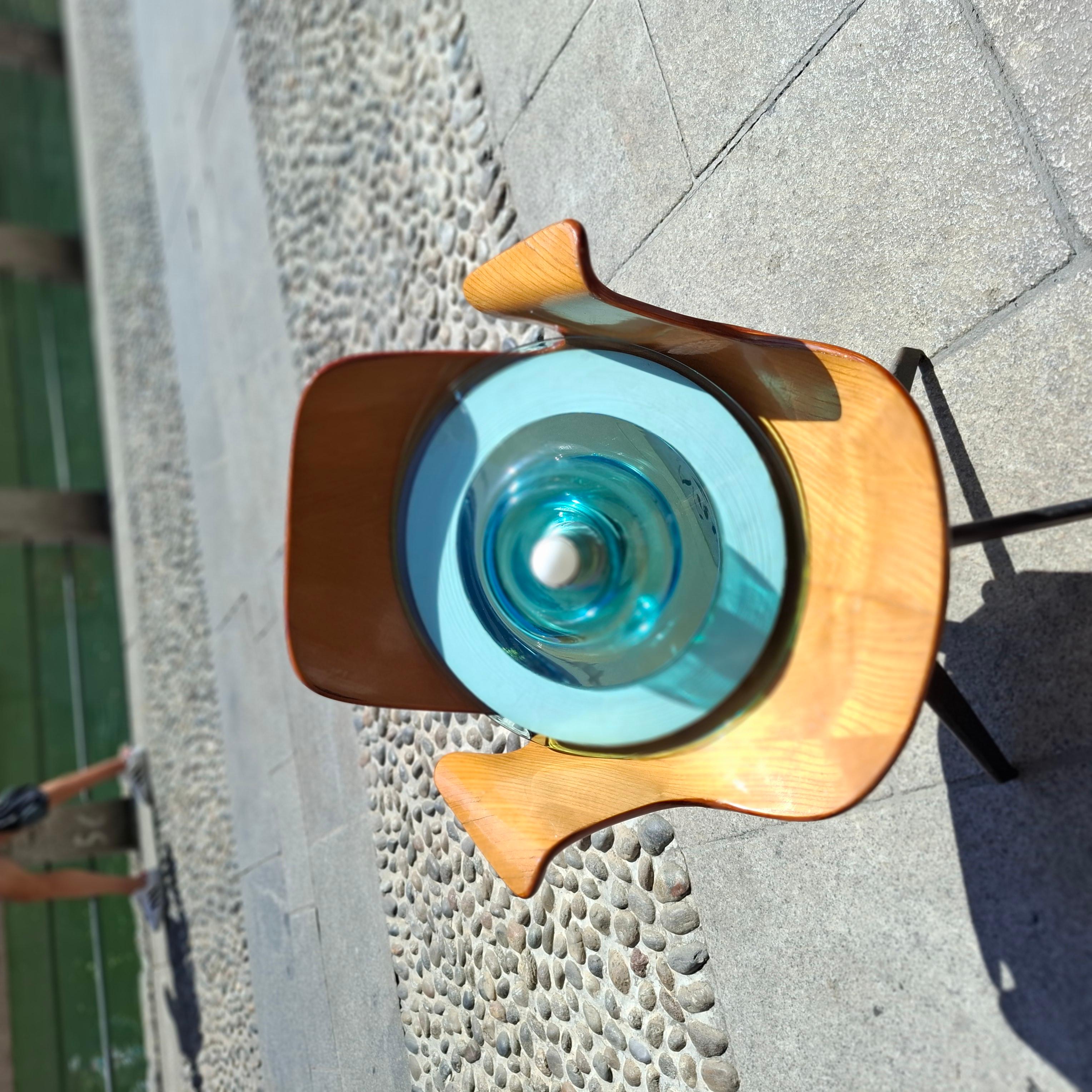 Venini PIERRE CARDIN LUCE A SOFFITTO/SCONCE MURANO VETRO METALLO 1970 ITALIA in vendita 1