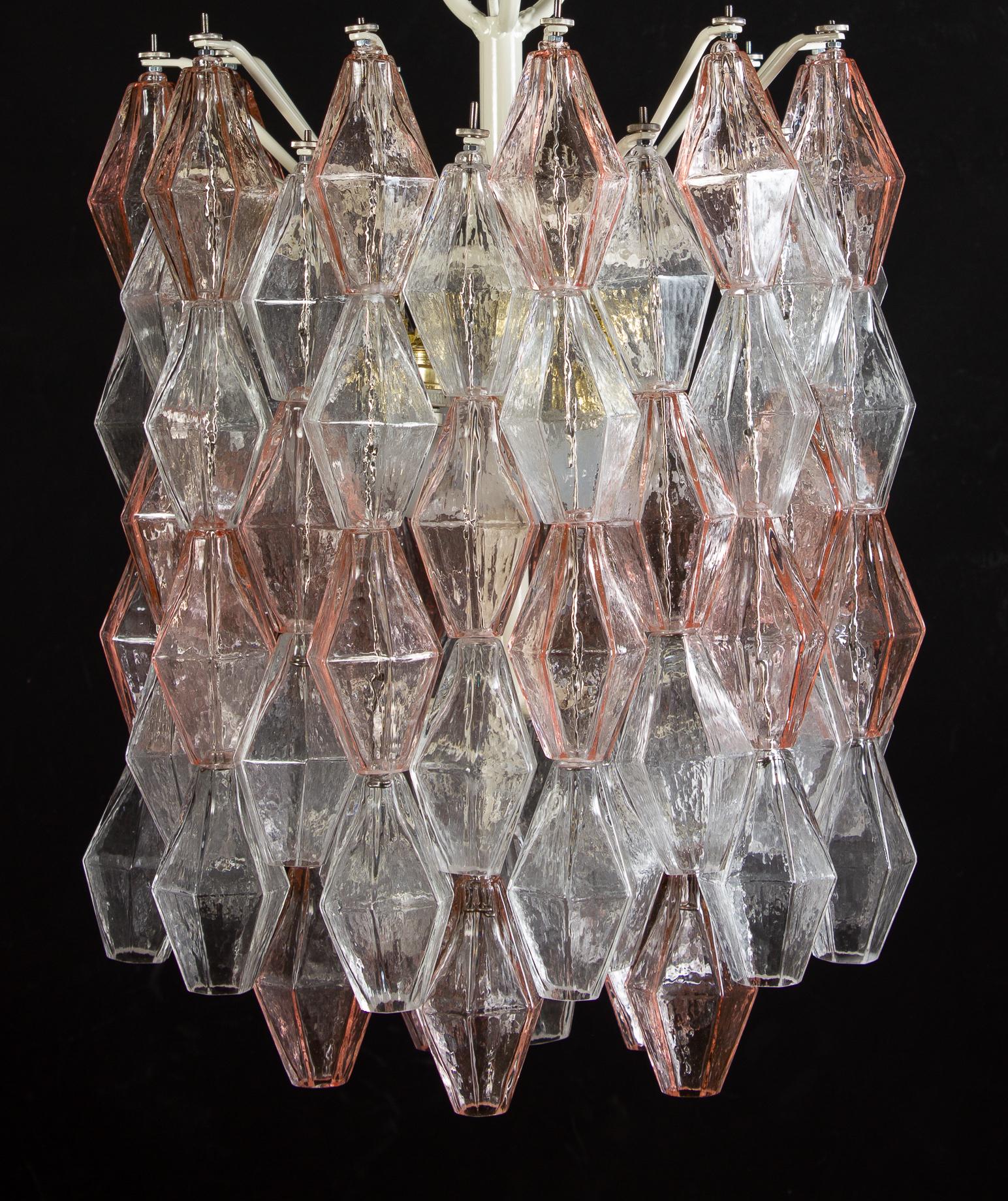 Lámpara Venini Rosa y Hielo Original Poliedri de Carlo Scarpa, 1955 Moderno de mediados de siglo en venta