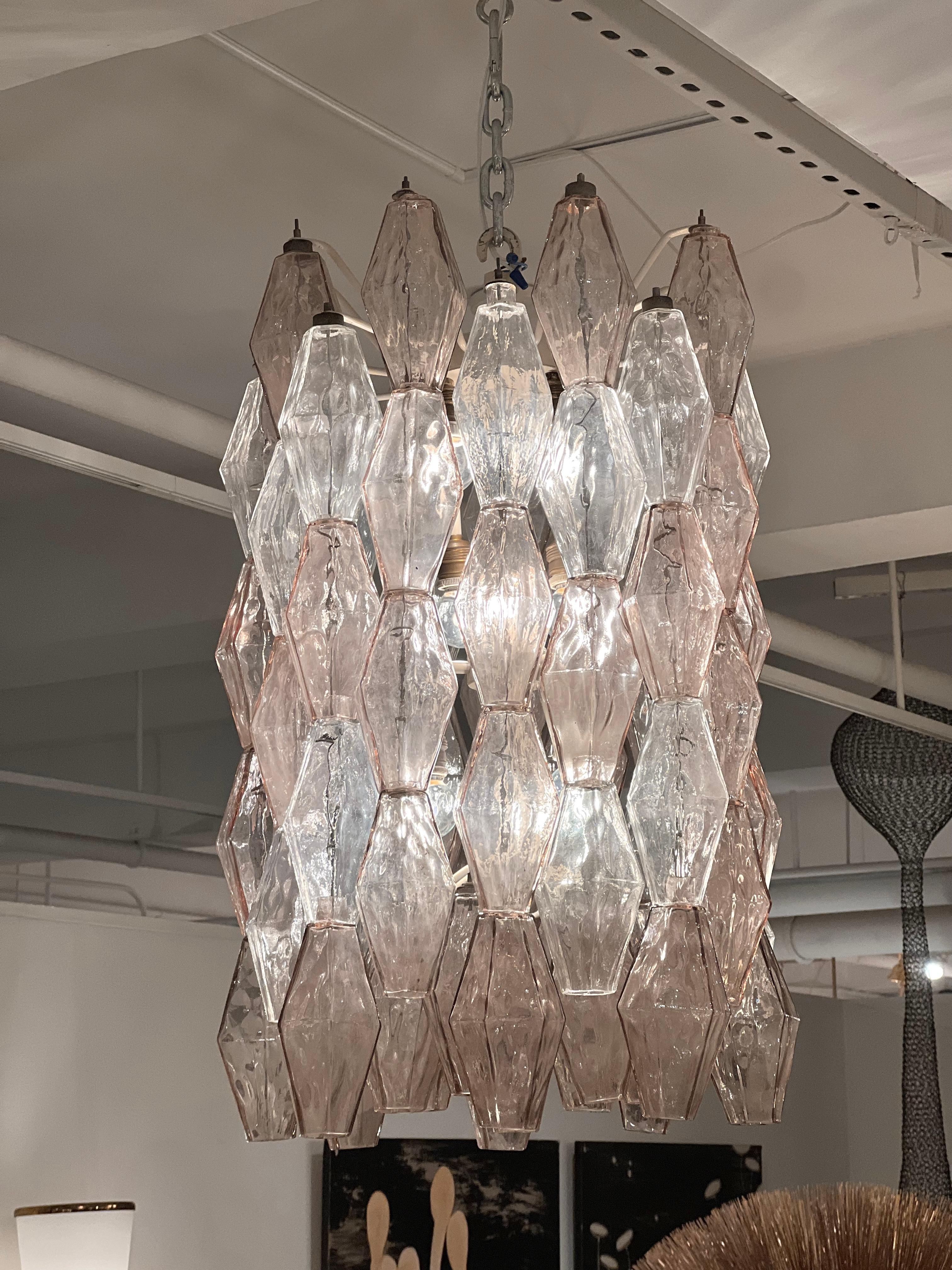 Venini Polyhedral Drum Chandelier, Italy 1950s For Sale 6