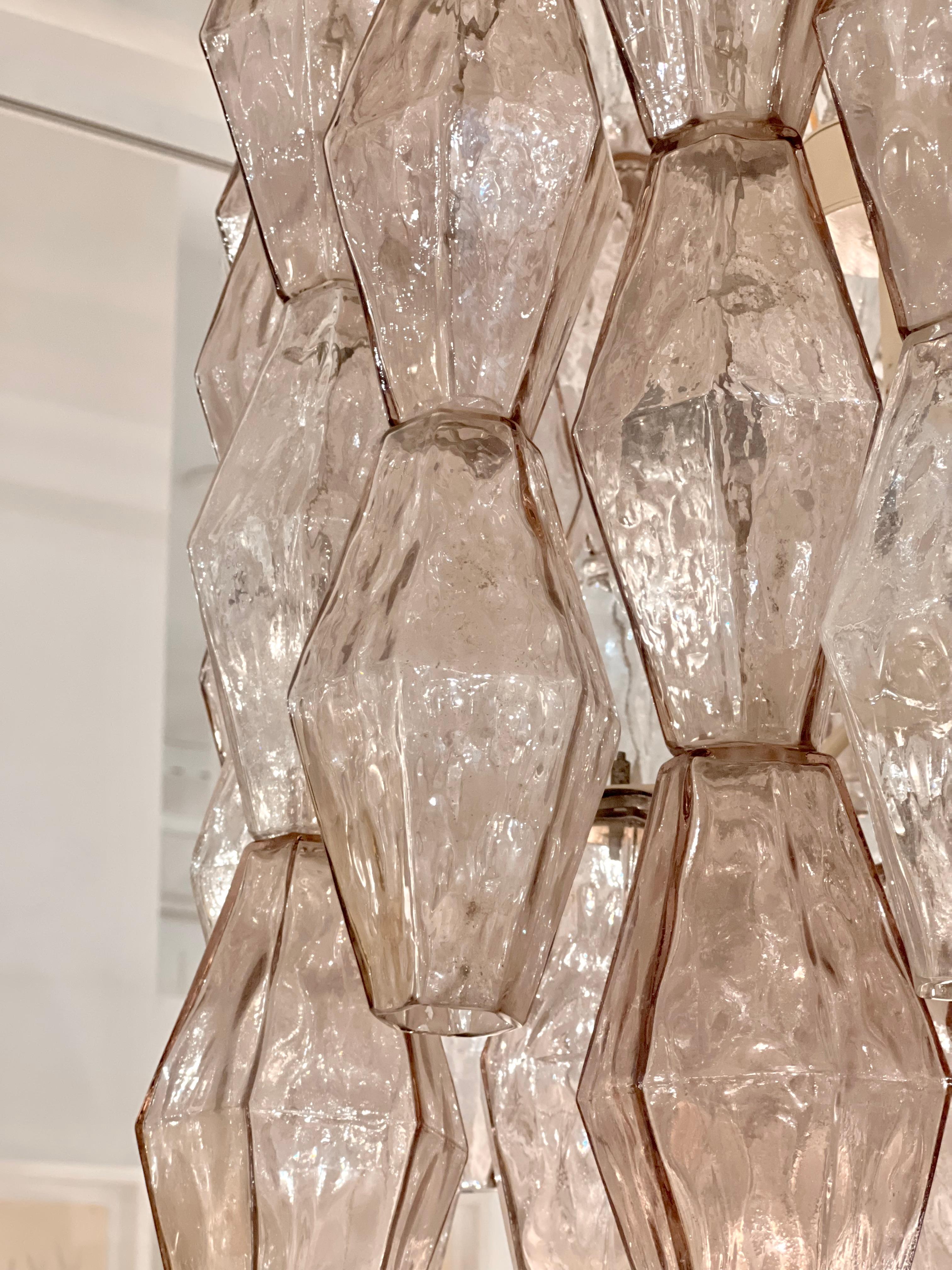Venini Polyhedral Drum Chandelier, Italy 1950s For Sale 1