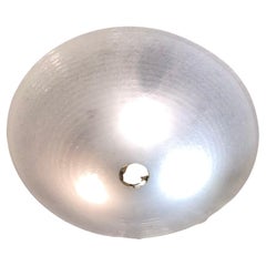 Venini “ Pulegoso “ Chandelier/ Cheilling Light Brass Iron Murano Glass 1940 Ita