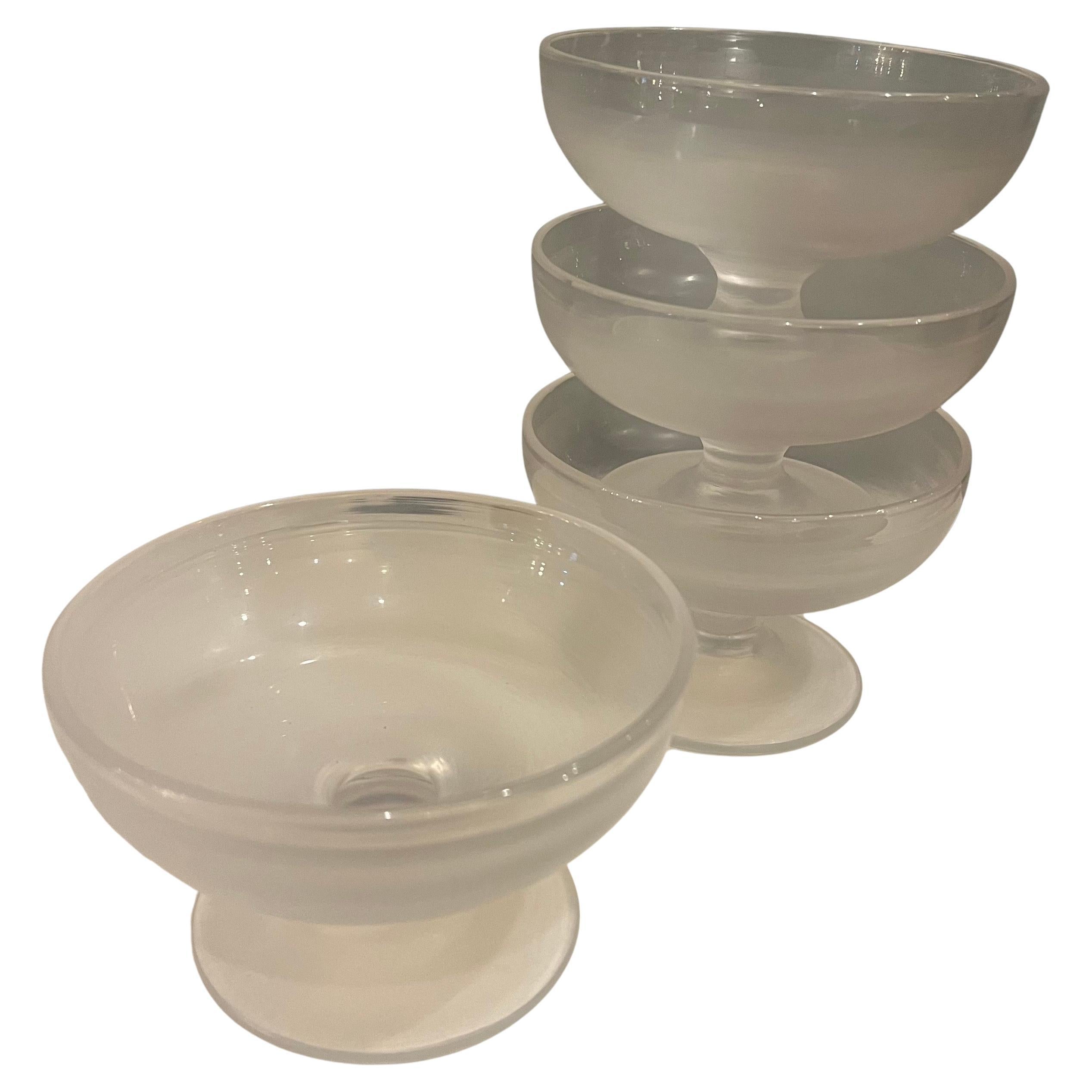 Venini Rare High Society Inciso Shebert Glasses Set of 4