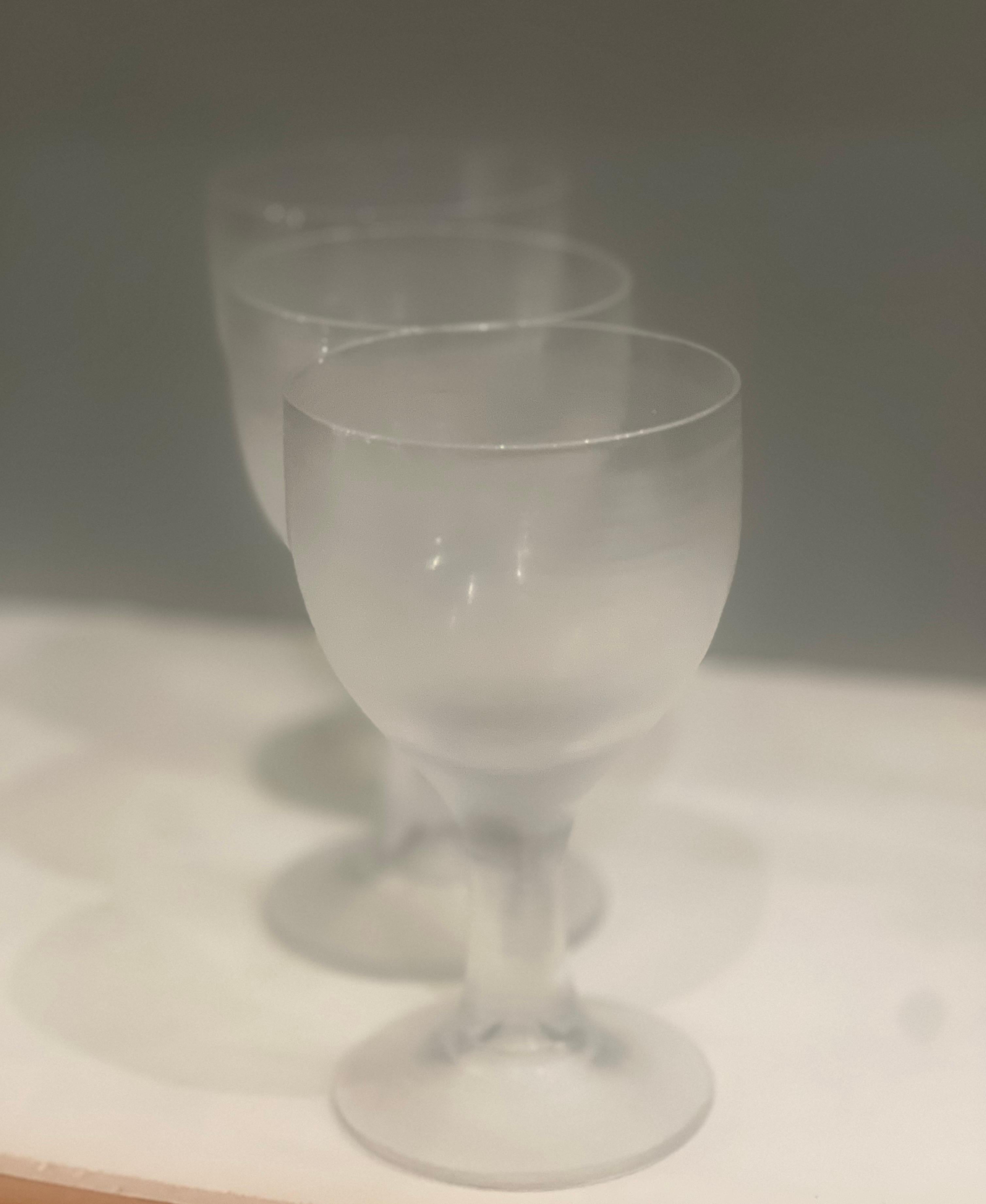 Venini Rare High Society Inciso Wine Glasses Set of 3 Italiano en venta
