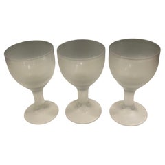 Venini Rare High Society Inciso Wine Glasses Set of 3