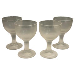 Venini Rare High Society Inciso Wine Glasses Set of 4