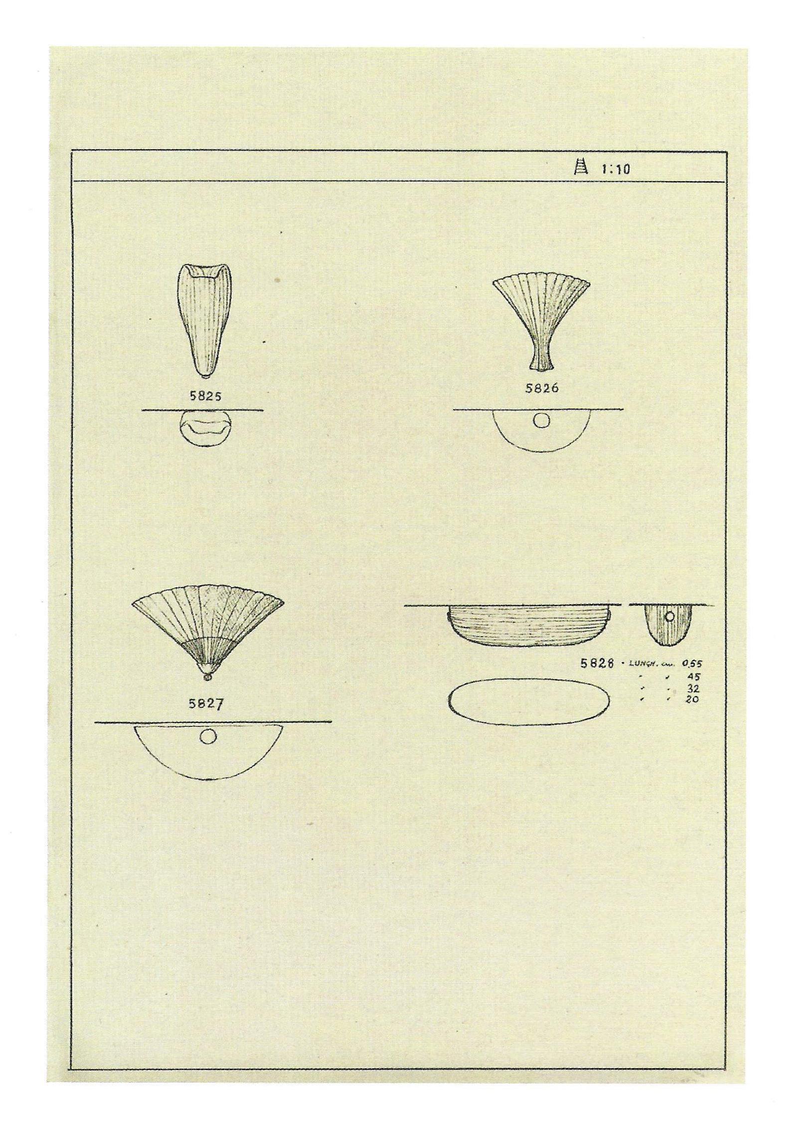 Venini Set di quattro lampade Petali in vetro di Murano a foglia d'oro Model 5825, anni '70 in vendita 7
