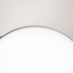 Venini raro vaso alto Odalische White Murano Glass, firmato 2009, Made in Italy