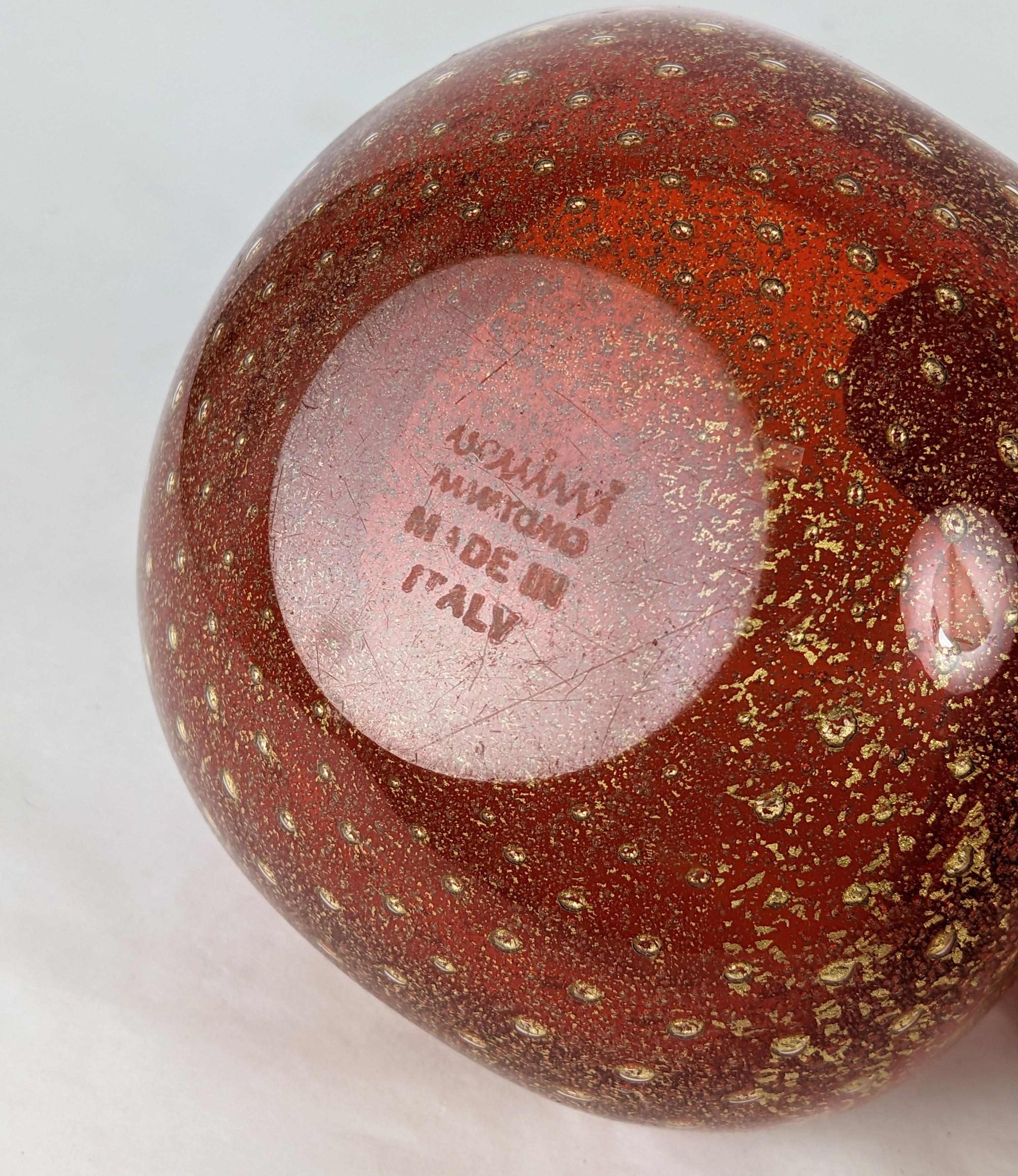 Venini Ruby Bullicante Bowl by Carlo Scarpa For Sale 1